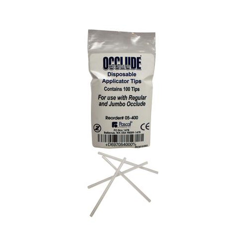 Pascal 05-400 Occlude Clear Disposable Applicator Dental Tips 100/Bx Pascal 05-400 Occlude Clear Disposable Applicator Dental Tips 100/Bx